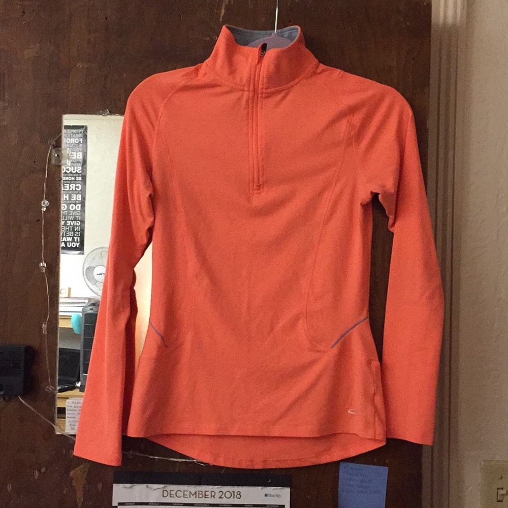 CHAMPION - Bright peach exercise quarter zip